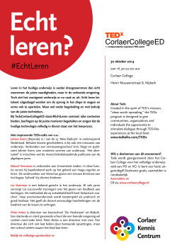 #EchtLeren - Corlaer College