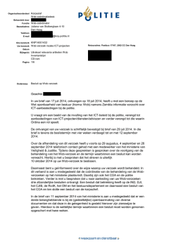 een besluit genomen