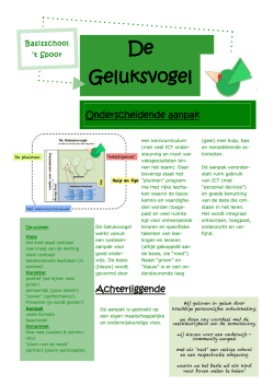 Informatie nieuwsbrief De Geluksvogel