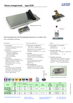Folder met prijzen - Weegtechniek Holland
