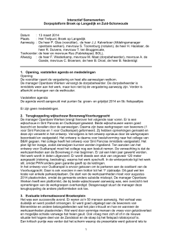 Verslag 13-03-2014 - Dorpsplatforms Langedijk