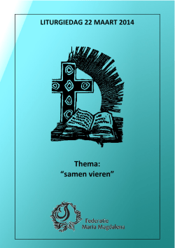 lees verder - RK Federatie H. Maria Magdalena