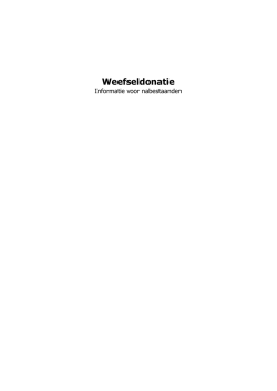 Informatie voor nabestaanden