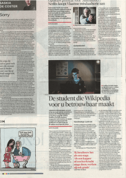 De Morgen, 14 april 2014