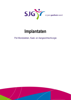 Implantaten - SJG Weert