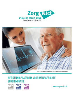 het kennisplatform voor mensgerichte zorginnovatie
