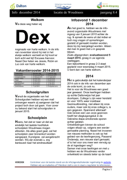 Info december 2014 locatie de Woudmees