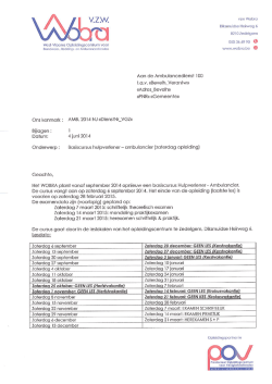 Brief en inschrijvingsformulier basiscursus HVA NJ