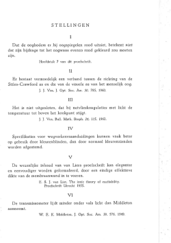 STELLINGEN - TNO Publications
