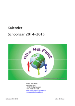 jaarkalender 2014-2015