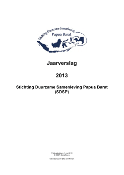 Jaarverslag 2013