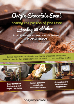 FlyerOCE2014 NL web - Origin Chocolate Event