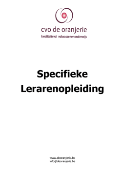 infobrochure SLO schooljaar 2014-2015