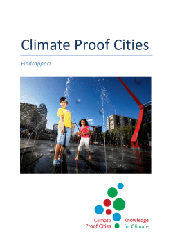 Climate Proof Cities - Unesco-IHE