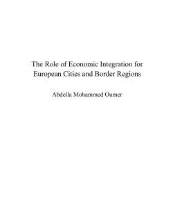 The Role of Economic Integration for European Cities and