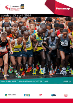 Persmap - Marathon Rotterdam
