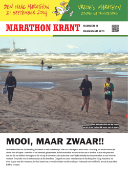 December 2014 - Den Haag Marathon