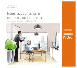 Intern accountants en overheidsaccountants