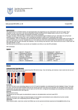 hdm journaal 2013-2014, nr 20 WK 2014