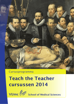 Teach the Teacher cursussen 2014