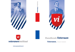 Handboek Veteraan - Algemene Vereniging van Reserve Militairen