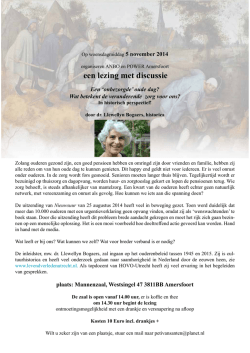 een lezing met discussie