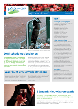 Wijdemeren Informeren 17-12-2014