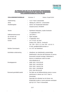 Download Faillissementsverslag