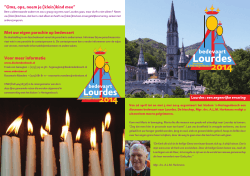 Nieuwe folder Diocesane Bedevaart Lourdes 2014