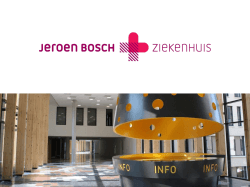 Dia 1 - Jeroen Bosch Ziekenhuis