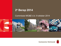 presentatie 2e berap 2014