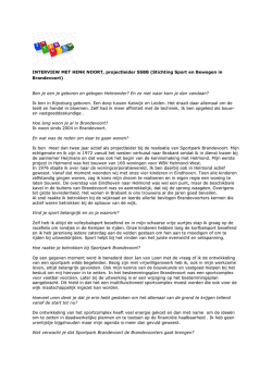 interview met henk noort DEF - Stichting Sporten en Bewegen in