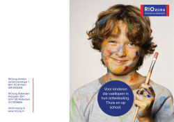 RIOzorg brochure 2014 def - Regionaal Instituut