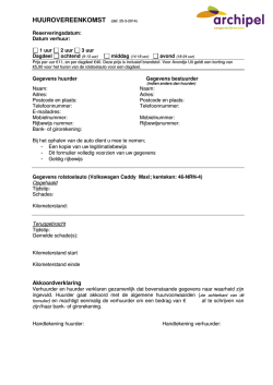 HUUROVEREENKOMST (def. 25-3-2014)