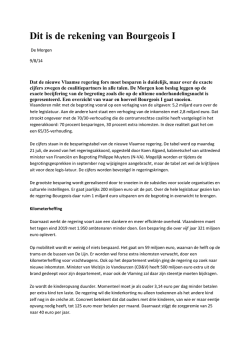 Dit is de rekening van Bourgeois I