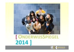 Presentatie onderwijsspiegel 2014 (, 16 p.)