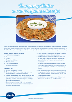 Knapperige Duitse aardappelpannenkoekjes