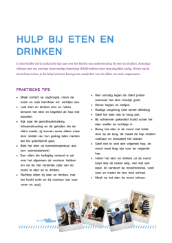 hulp bij eten en drinken