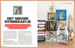 Het nieuwe vitrinekastje (Flow, DIY special, 2014)