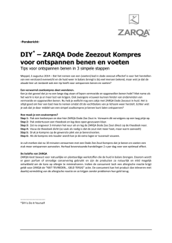 DIY Dode Zee Zout Kompres