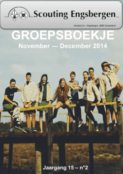 GROEPSBOEKJE - de scouts van Engsbergen