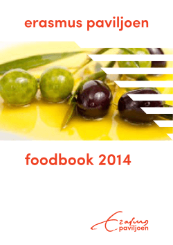 foodbook 2014 - Erasmus Paviljoen