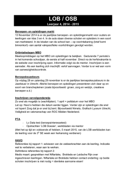 Hand out PP leerlingen