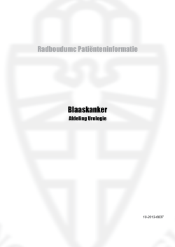 Informatiemap Blaaskanker