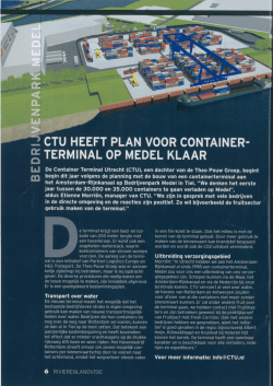 HEEFT PLAN voon CONTAINER TERMINAL 0P MEDEL KLAAR