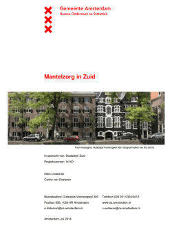 Mantelzorg in Zuid - O+S Amsterdam