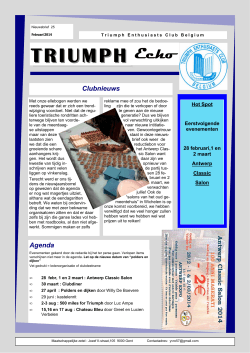 februari 2014 nr25 - Triumph Enthusiasts Club Belgium TECB
