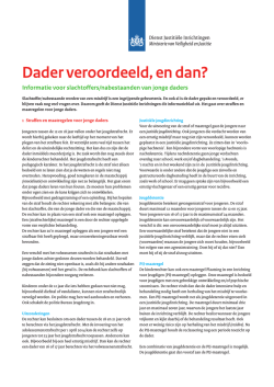 Informatie voor slachtoffers/nabestaanden van jonge