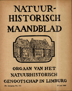 1960-05 06 - Natuurhistorisch Genootschap in Limburg