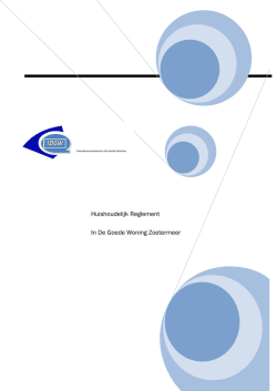 Huish. Reglement - In de goede woning
